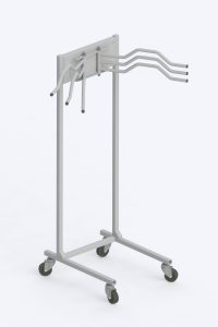 mobile multi-hanger for lead aprons and vests