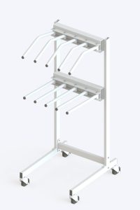 Mobile multi-hanger for radiation protective aprons and vests