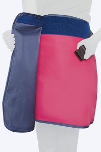Radiation protective lead lined amray skirt